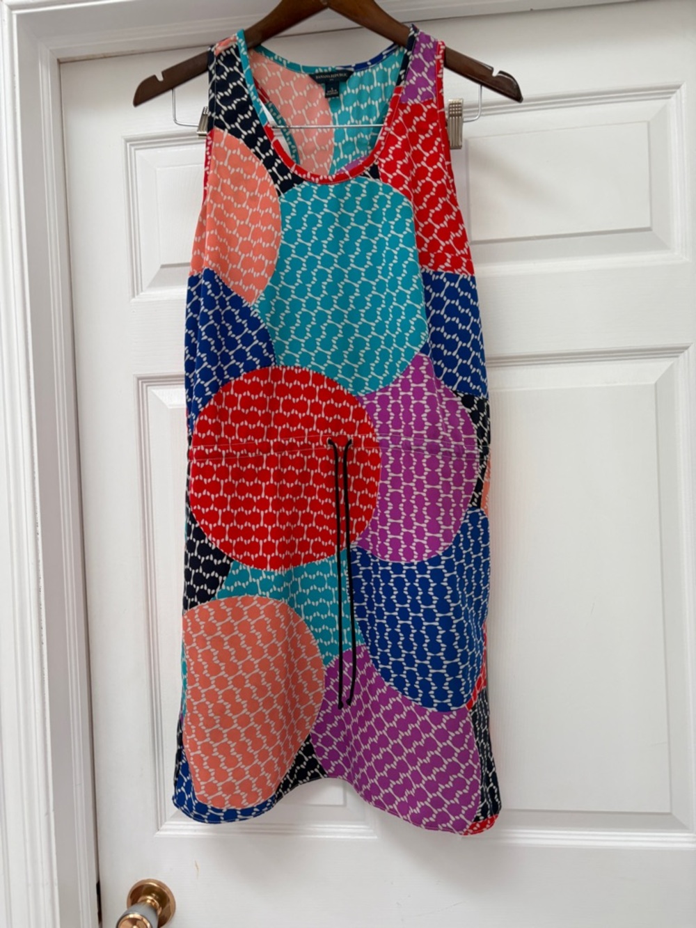Banana Republic Multi-Color Geo Print Midi Dress ladies size 6